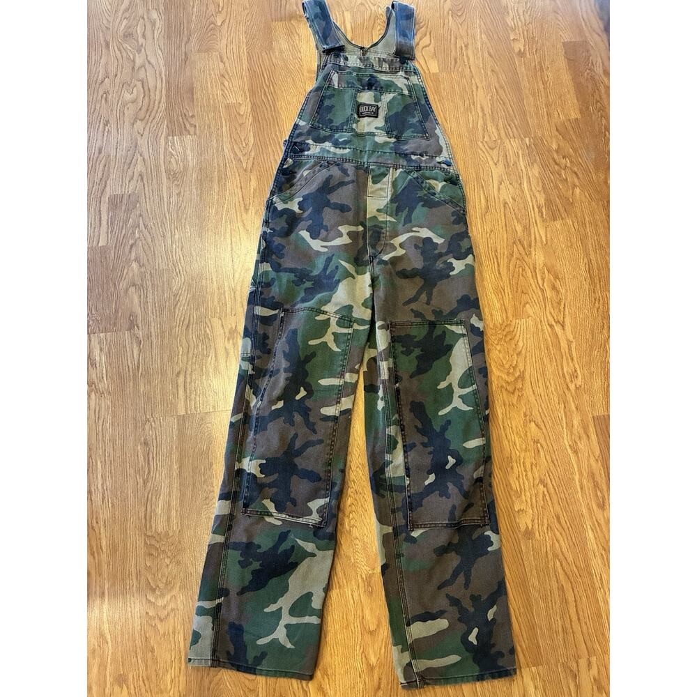 Vintage Duck Bay Camo Bib Overalls Men’s 34 Hunting Workwear Pants